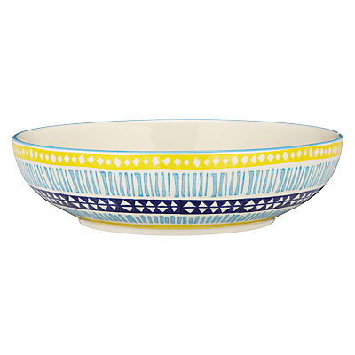 Pols Potten Dakara Festini Serving Bowl, Blue/Yellow